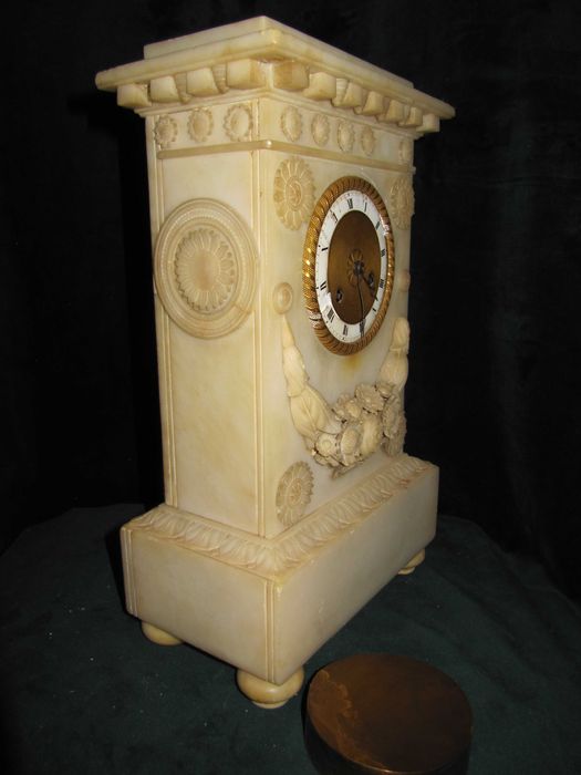 Dobra Cena-MARMUR-Empire zegar kominkowy ok 1830r