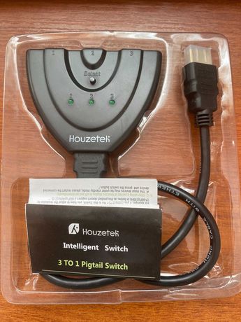 HDMI 3-1 switch комутатор Houzetech