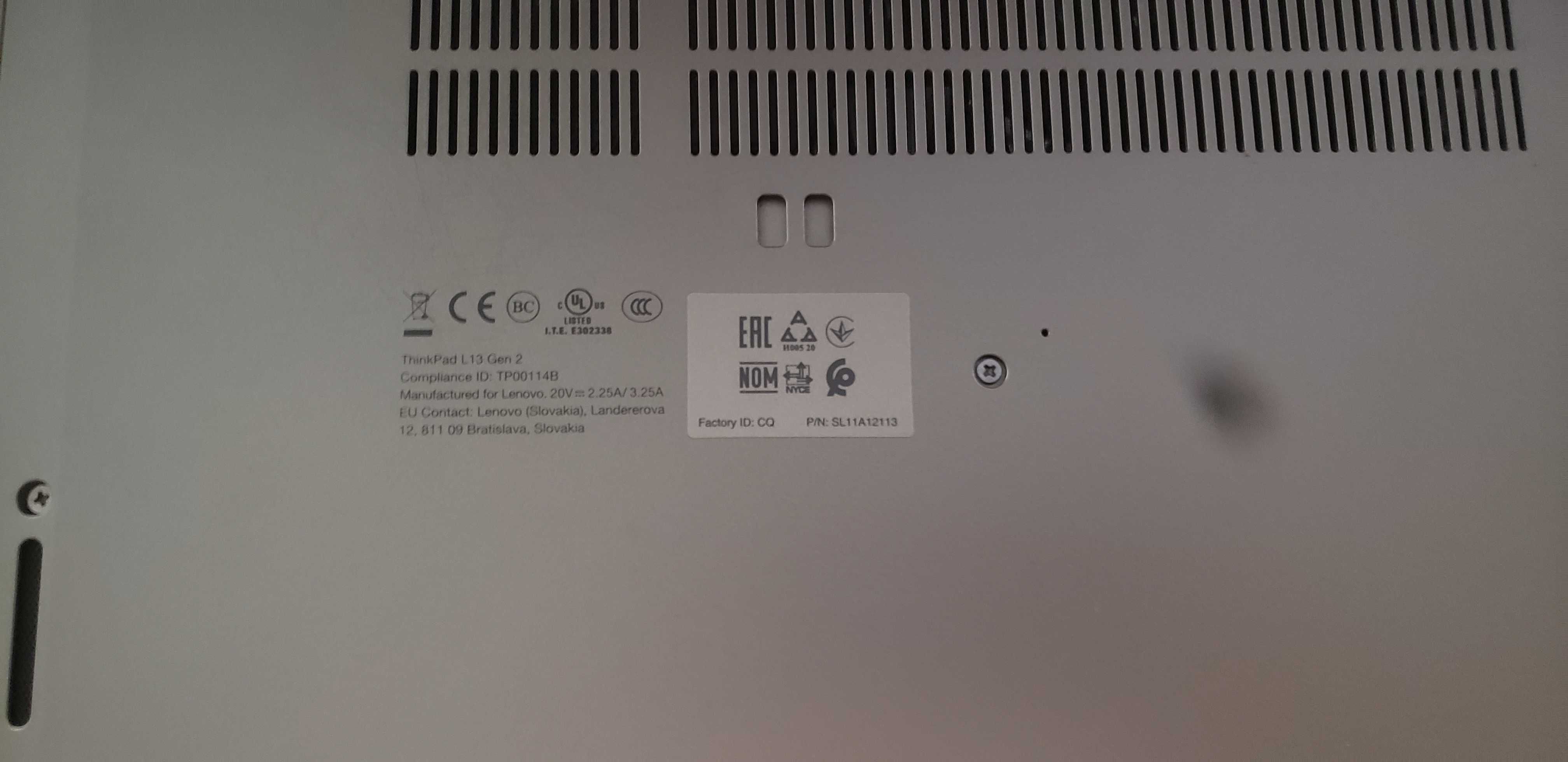Thinkpad 13 gen2 256gb i5core vPro