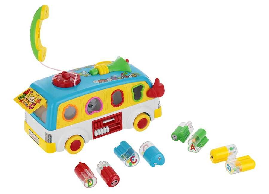 LT211 NOWY INTERAKTYWNY AUTOBUS dla dzieci sorter jeździ i gra telefon