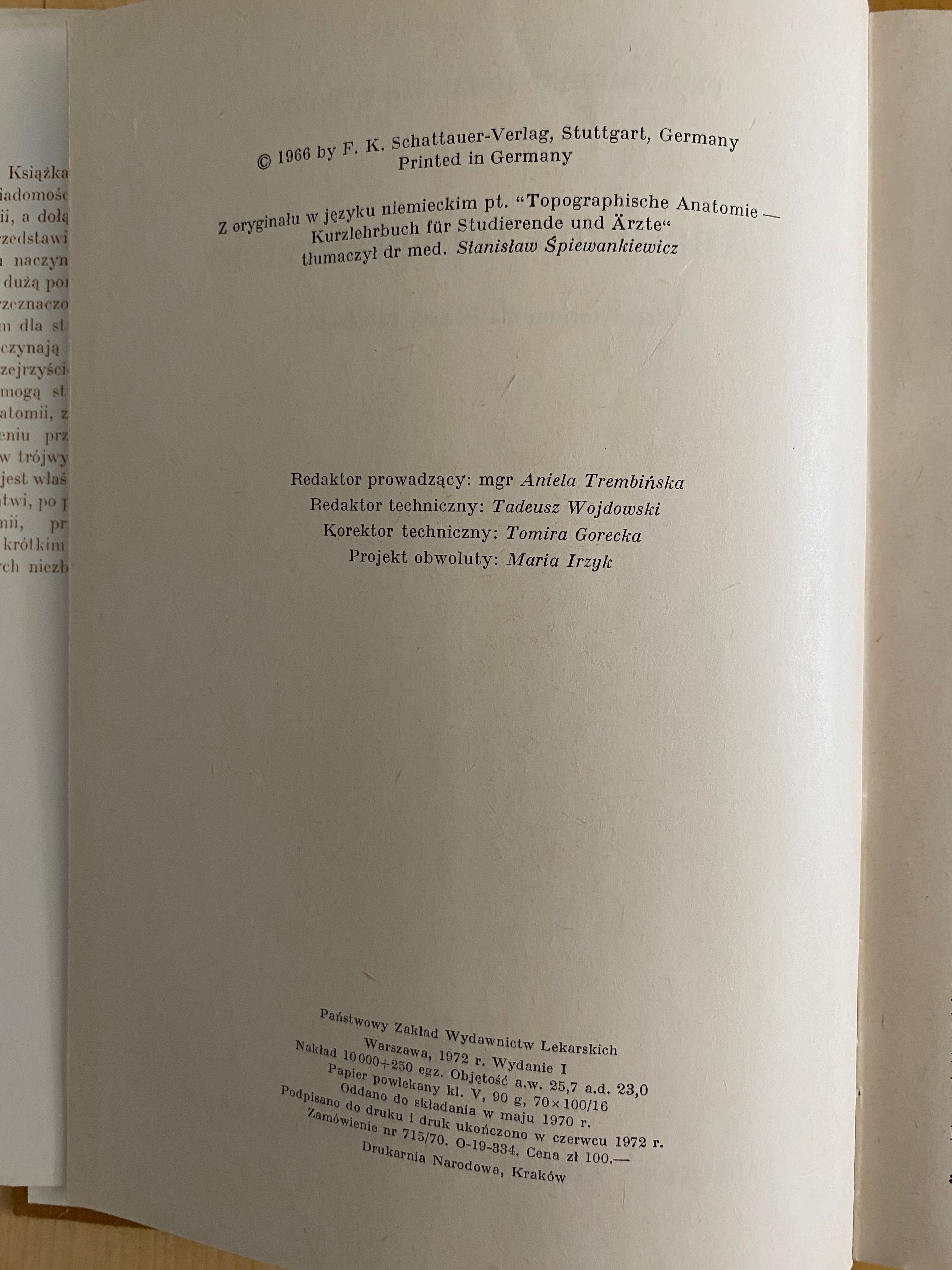 Anatomia topograficzna Johannes W. Rohen