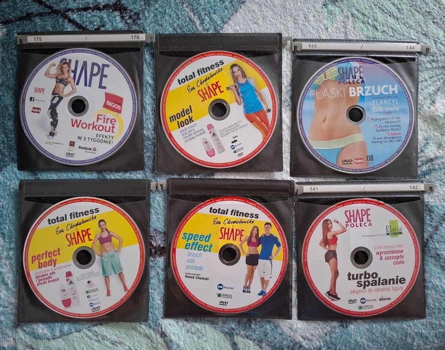 Komplet 13x DVD treningi SHAPE (Ewa Chodakowska i inne)