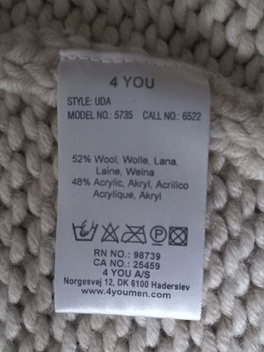 Sweter męski wełniany