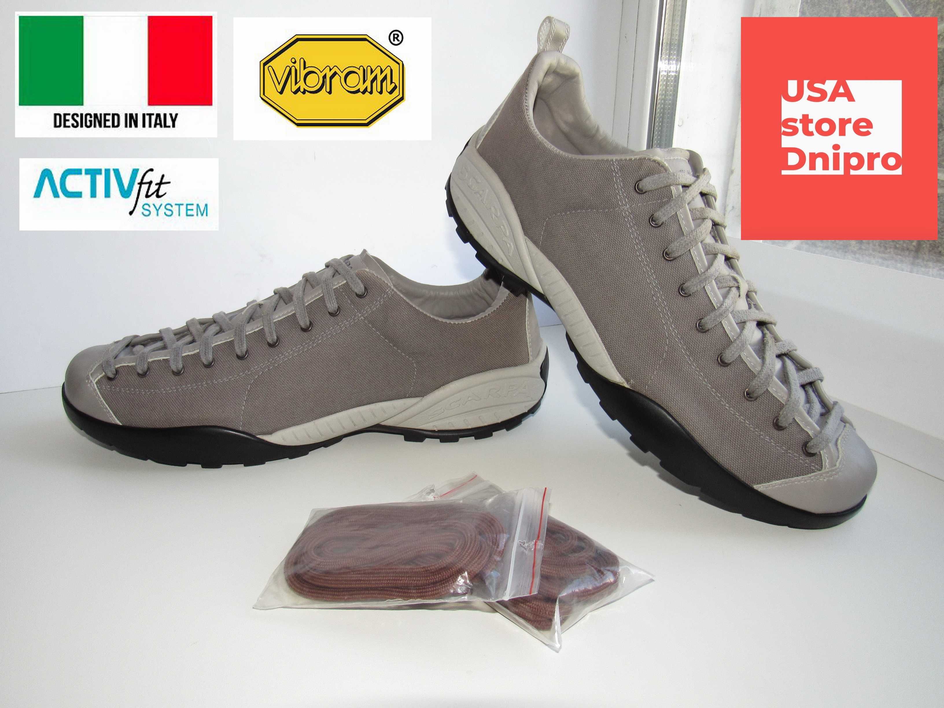 Дышащие трекинговые кроссовки Scarpa Mojito SW Canvas р. 45 (29.5см)
