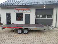 TEMARED Laweta CARPLATFORM 4,5m spawana przyczepa dmc 2,7T  Platforma uniwersalna 449x210 z najazdami 2700kg i inne wymiary