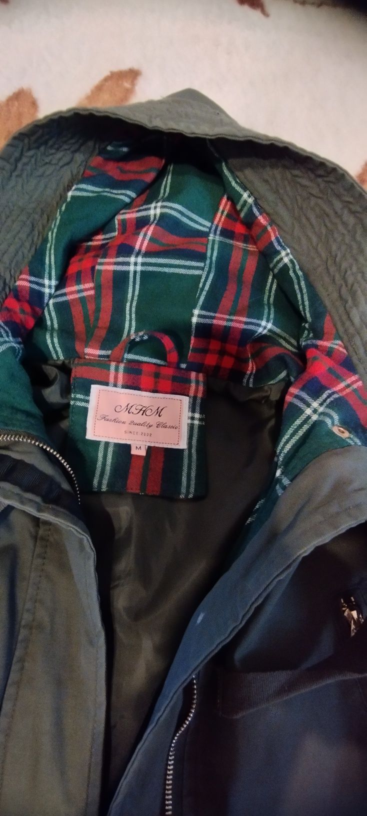 Parka koloru khaki M
