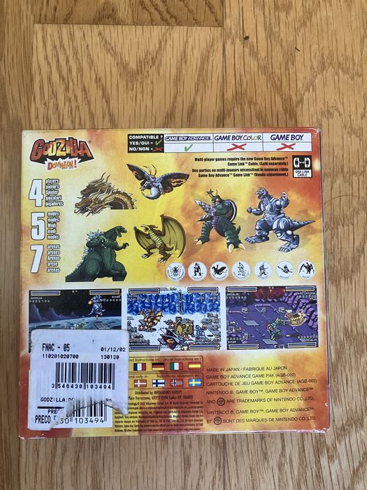 Jogo Godzilla Domination GBA