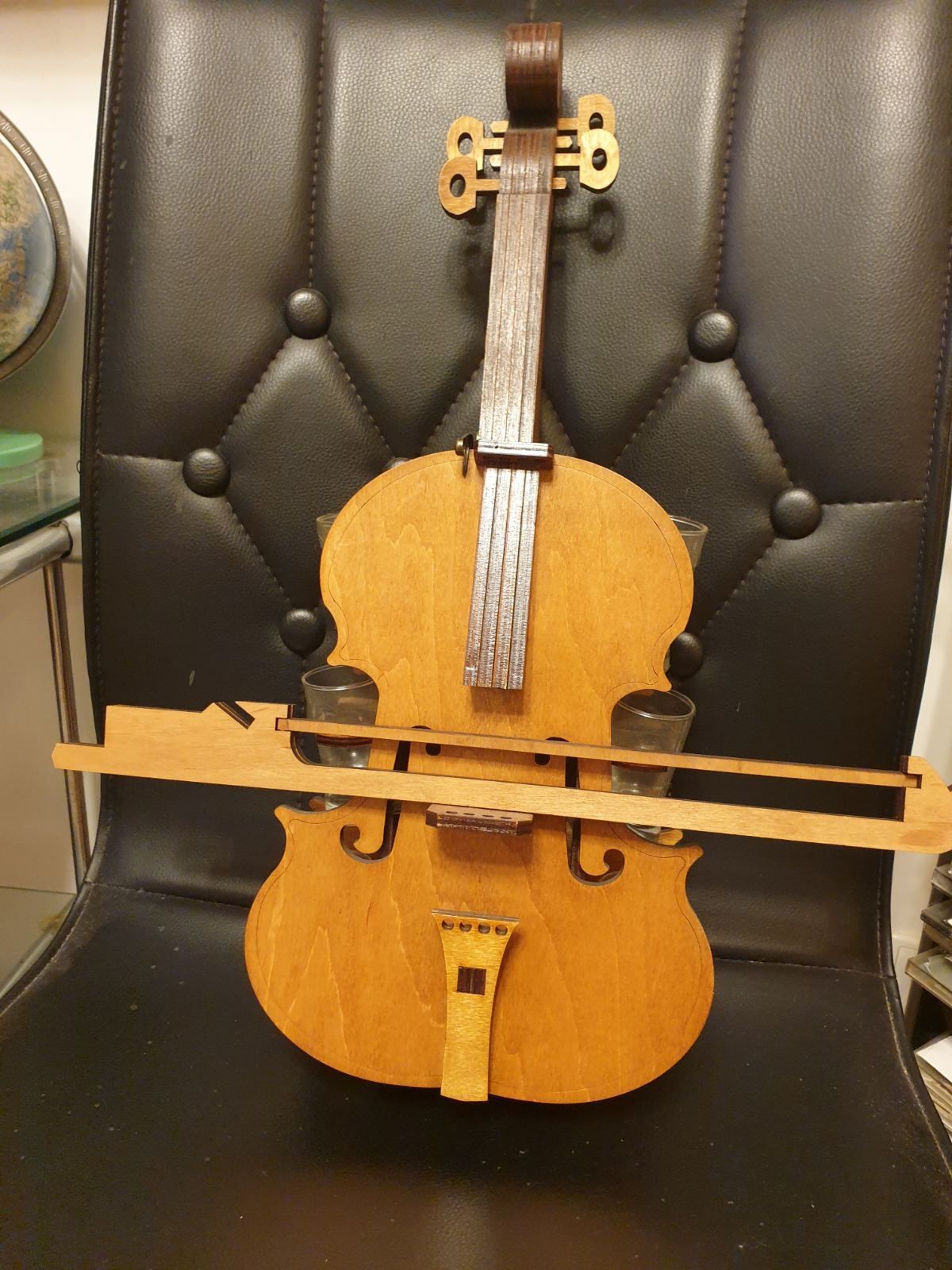 Nowa Karafka z kieliszkami - skrzypce