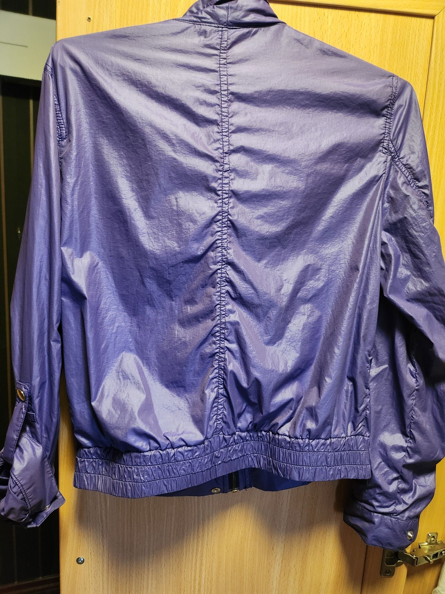Kurtka krótka lekka lato fioletowa H&M divided s/m podpinane rękawy