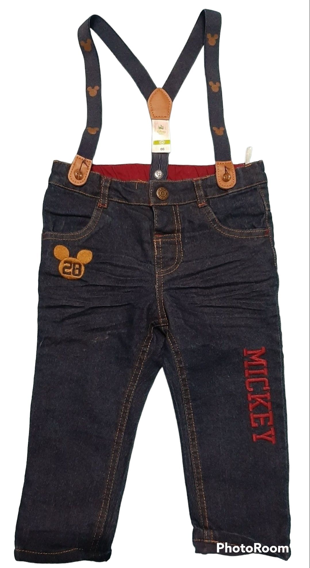 C&A jeansy chłopięce rozmiar 80 Mickey