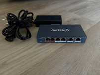 Switch POE HIKVISION DS-3E0106P-E/M 6 portów
