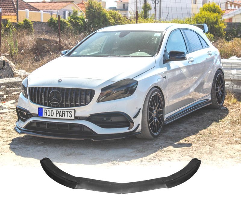 SPOILER LIP FRONTAL MERCEDES W176 AMG 12-15 LOOK A45 PRETO