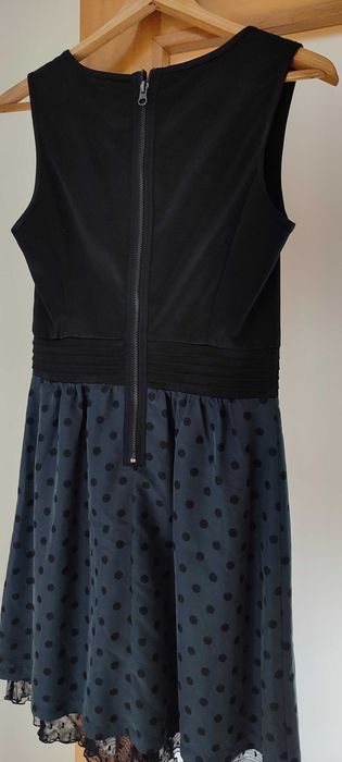 Vestido preto e cinzento Esprit