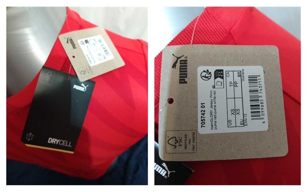 Puma t-shirt de futebol vermelha (315)