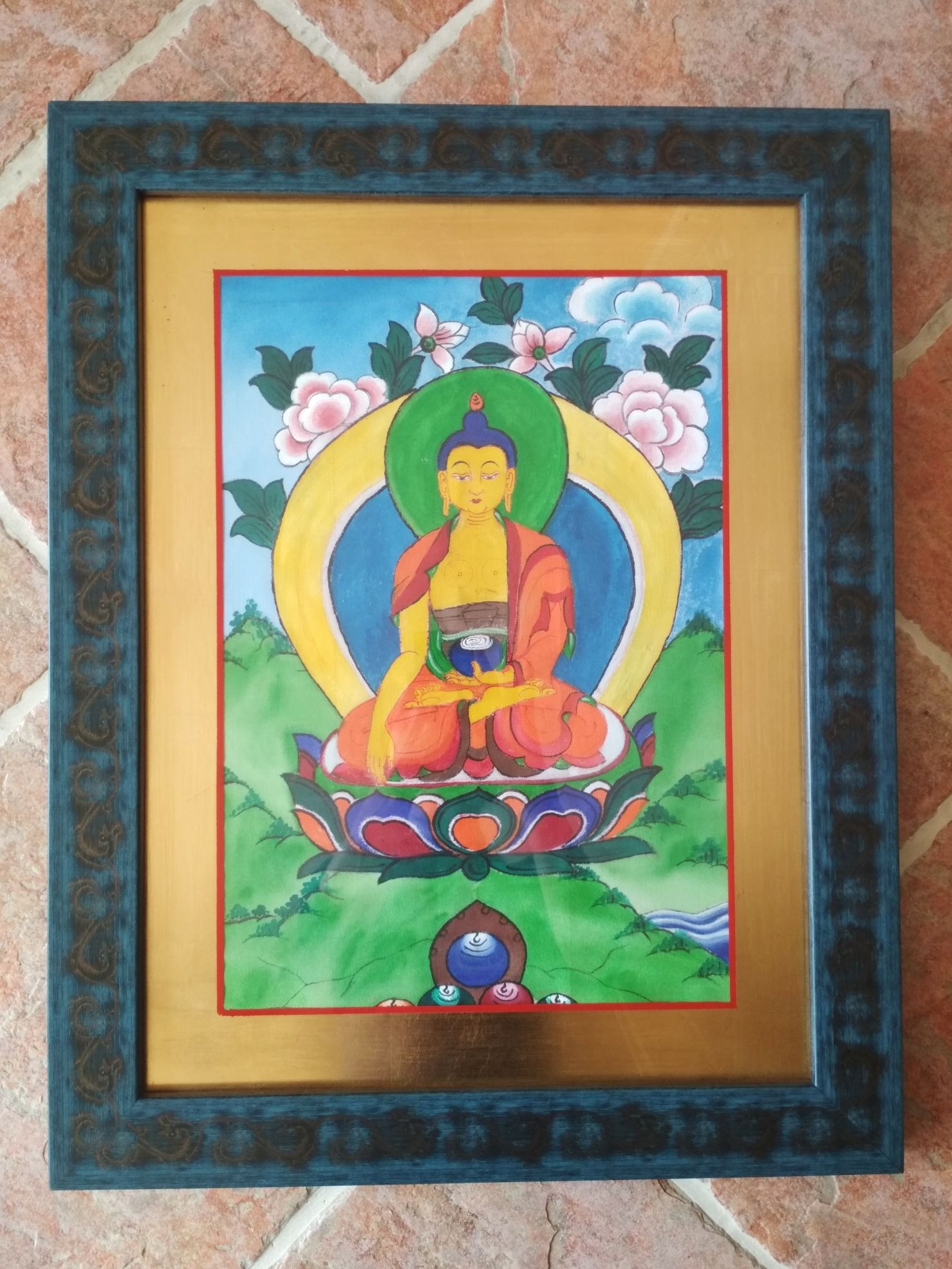 Obraz / tybetańska thangka Budda Shakyamuni