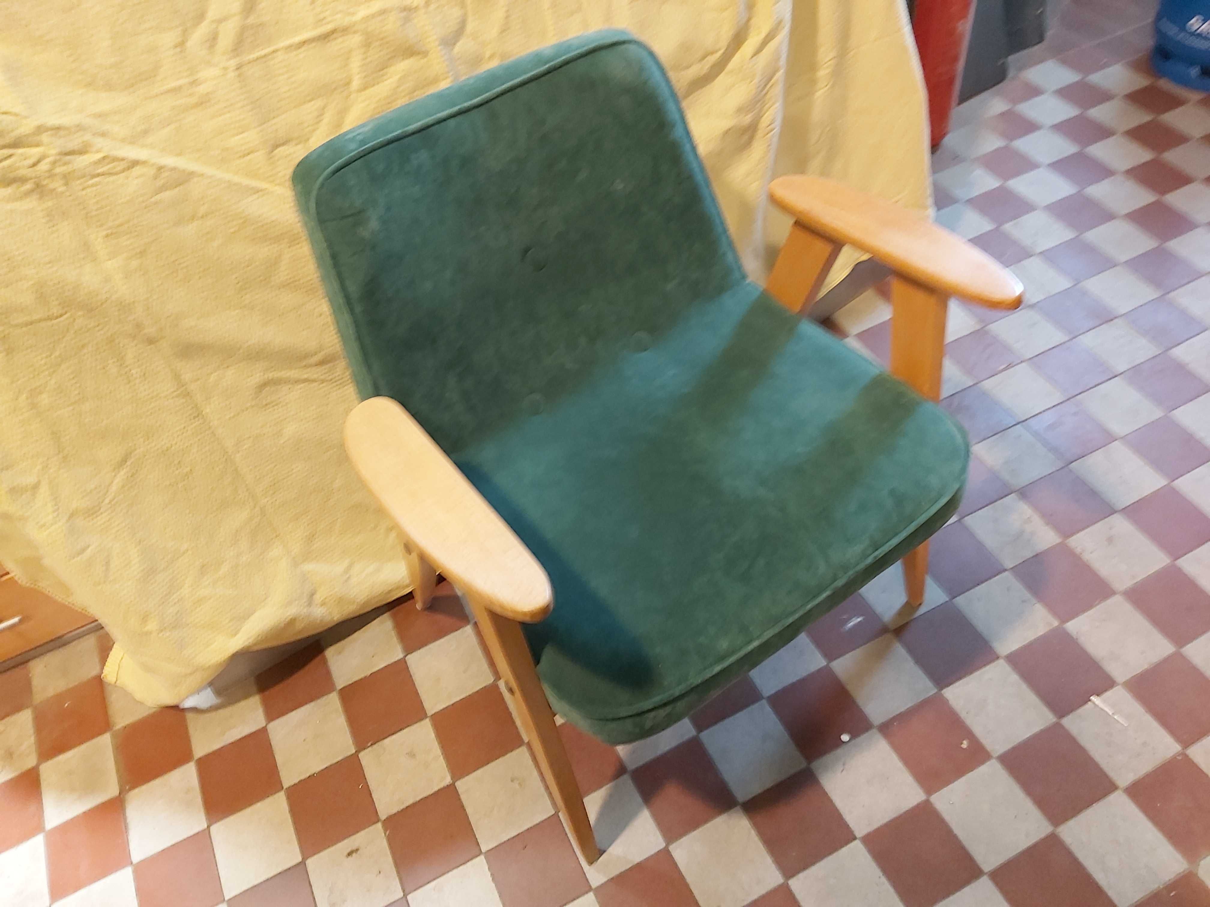 Fotele PRL oryginalne fotele Chierowski 366 po renowacji