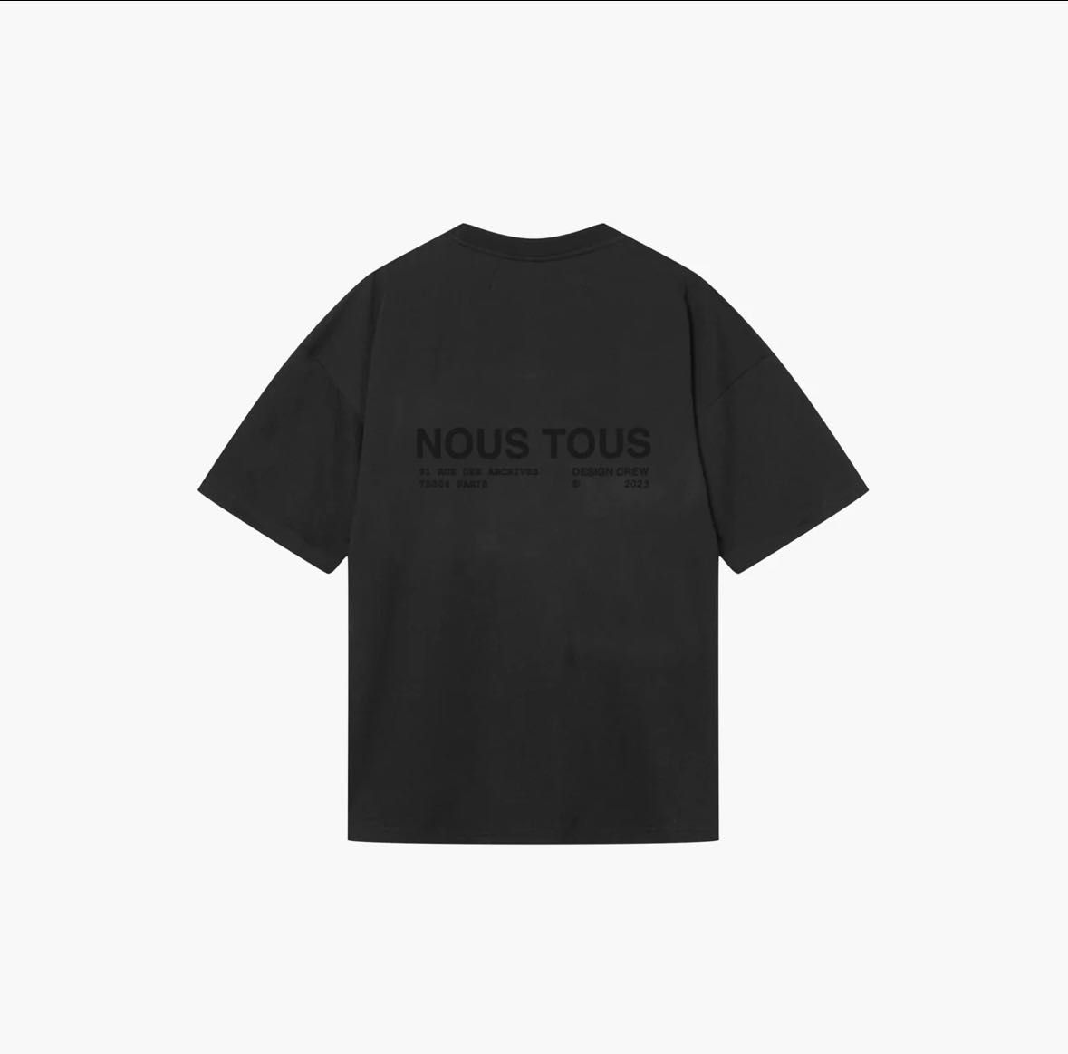 Koszulka t-shirt NOUS TOUS rozmiar M washed black czarna