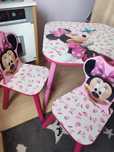 Stolik z dwoma krzesełkami Minnie