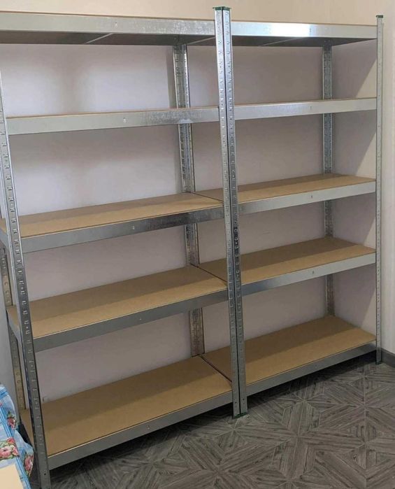 Стелажі з полицями, СТЕЛАЖ металевий, полиця в гараж, підвал, Стеллаж