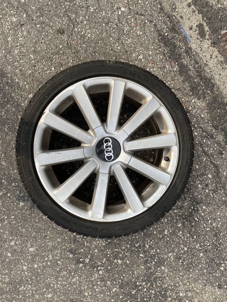 Felgi 18” Audi z oponami 225/40 R18 – komplet