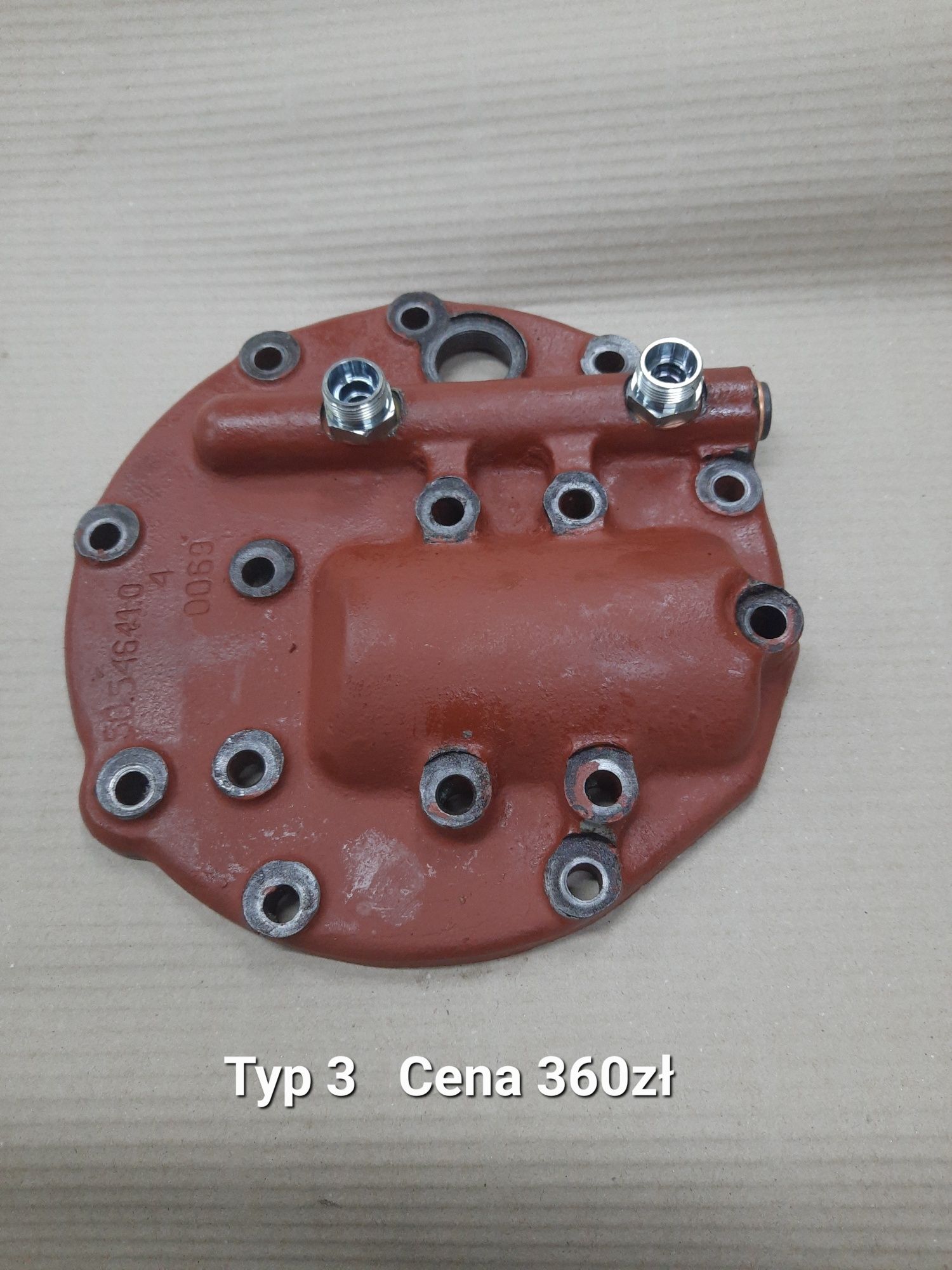 Pokrywa pompy C-360 TUR Hydraulika zewnętrzna /3 rodzaje przerobienia