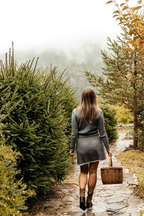 Вязаний косюи жіночий -двійка