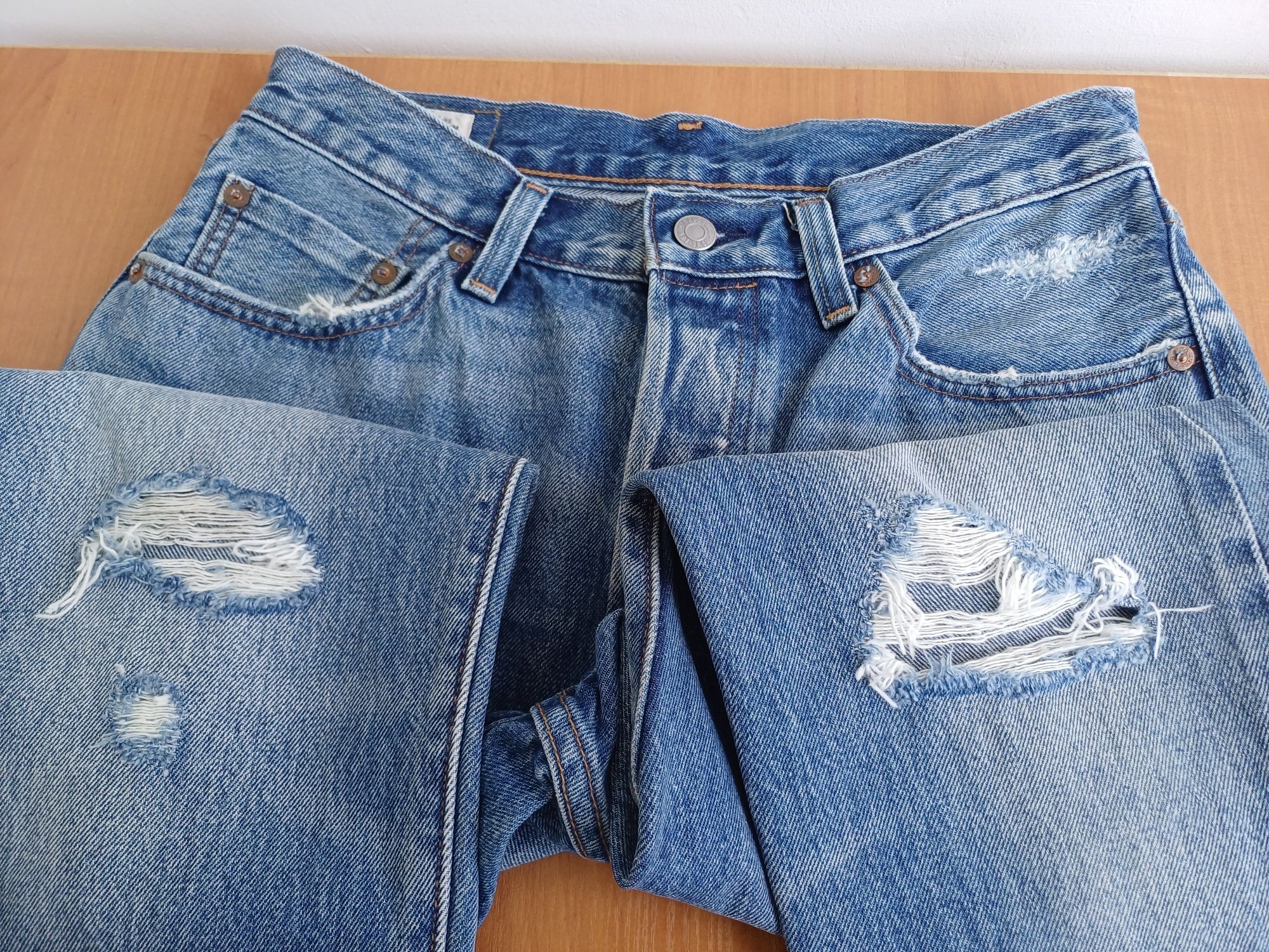 Джинсы женские из селвидж денима LEVIS PREMIUM 501 ориг 28×30