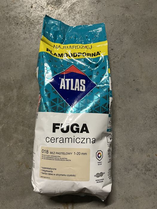 Fuga ceramiczna Atlas beż pastelowy 1-20 mm 2 kg
