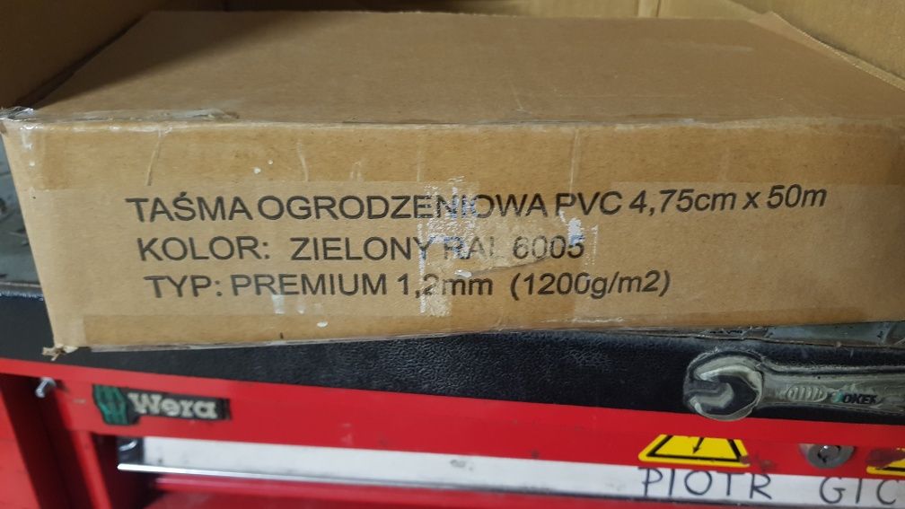 Taśma ogrodzeniowa 3sztuki po 4,75cmx50mb na ogrodzenia