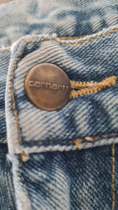 Spodnie Jeans jeansowe Carhartt. Błękitne  Baby blue. W32 L34