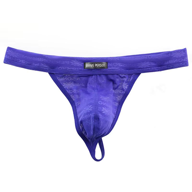 Męskie przeźroczyste stringi Brave Person - XL