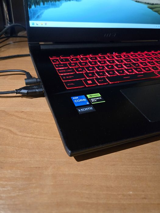 Мощный игровой ноутбук MSI Thin GF63 RTX 4050 16/512gb core i5 12th