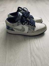 Nike Air Jordan 1 washed denim кросовки