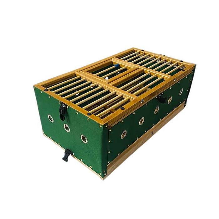 Kosz transportowy dla gołębi składany 80 X 42 X 23 CM duży zielony