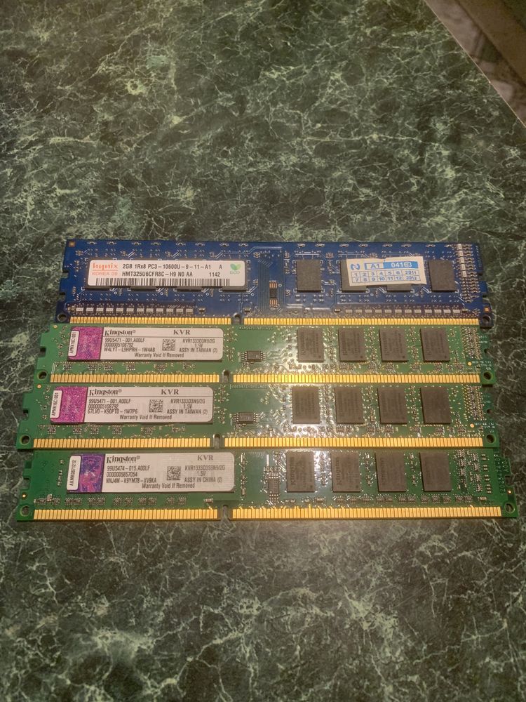 Оперативна пам’ять 2GB Ddr3, RAM, 1333Mhz, 4x2GB, Kingston, Hunix