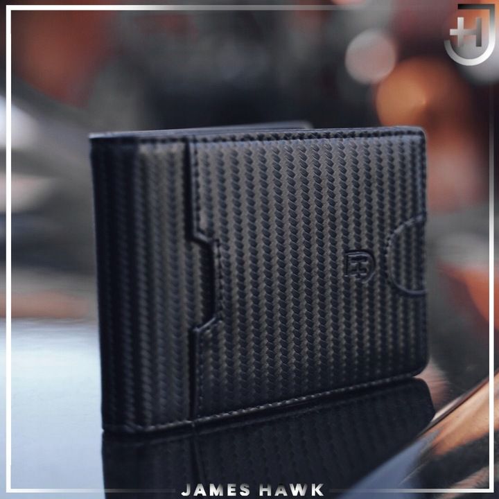 James Hawk Smart Wallet Skórzany Portfel Męski Slim 1,5 Cm Czarny Brąz
