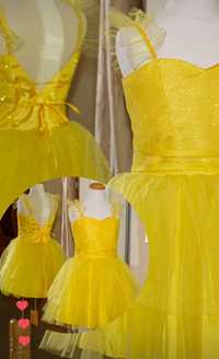 Нарядна сукня, жовта дитяча сукня