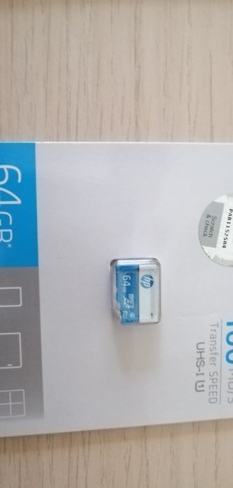 Cartões de memória Micro SD 64gb HP