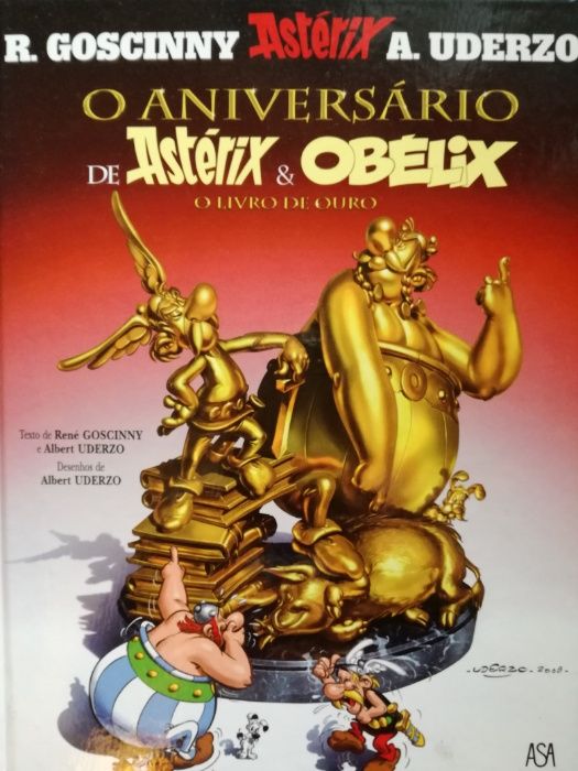 Livro "O Aniversário de Astérix e Obélix - O livro de ouro"