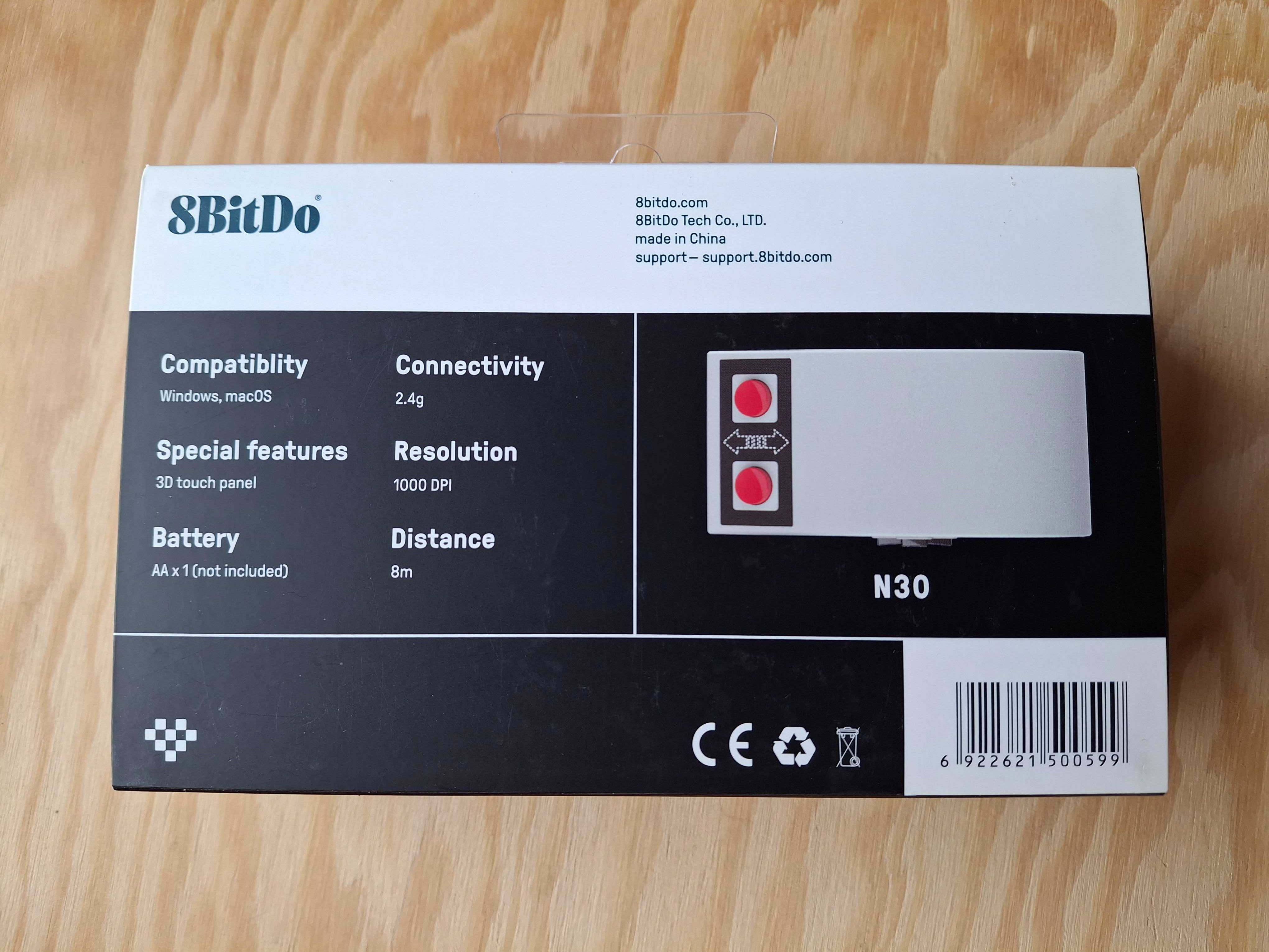 8BitDo N30 Bezprzewodowa mysz komputerowa