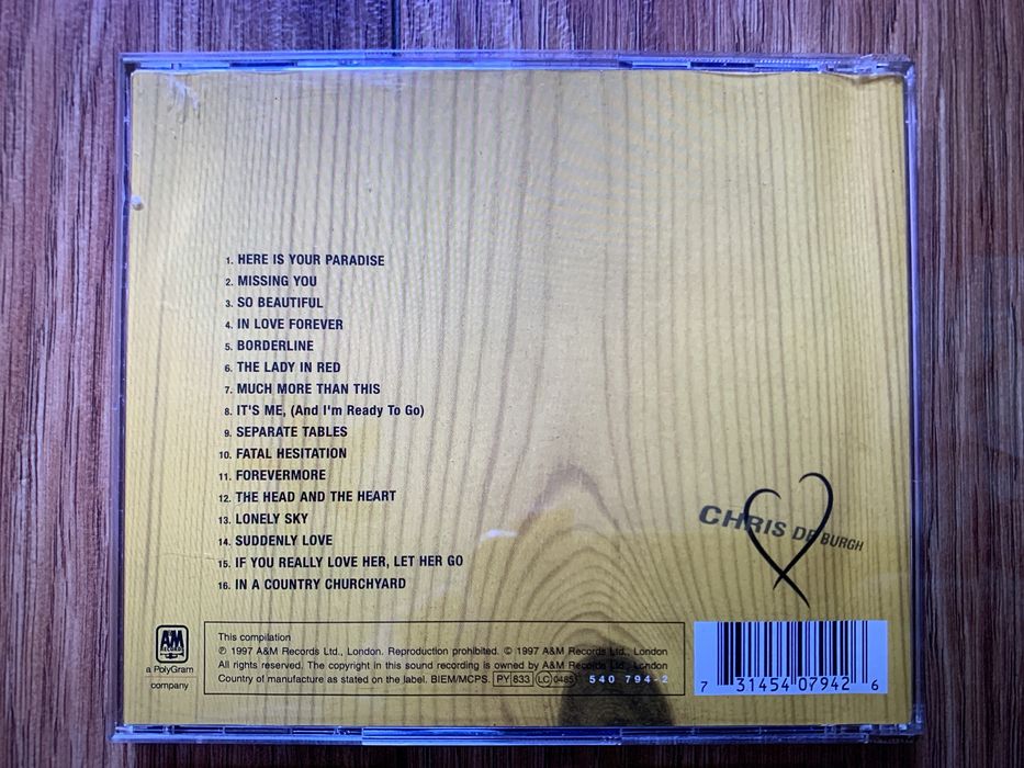 Chris De Burgh - The Love Songs - cd
