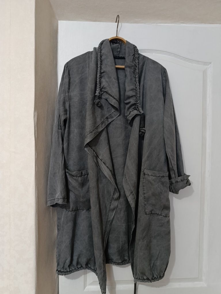 Тренч плащ накидка жіноча tencel Італія