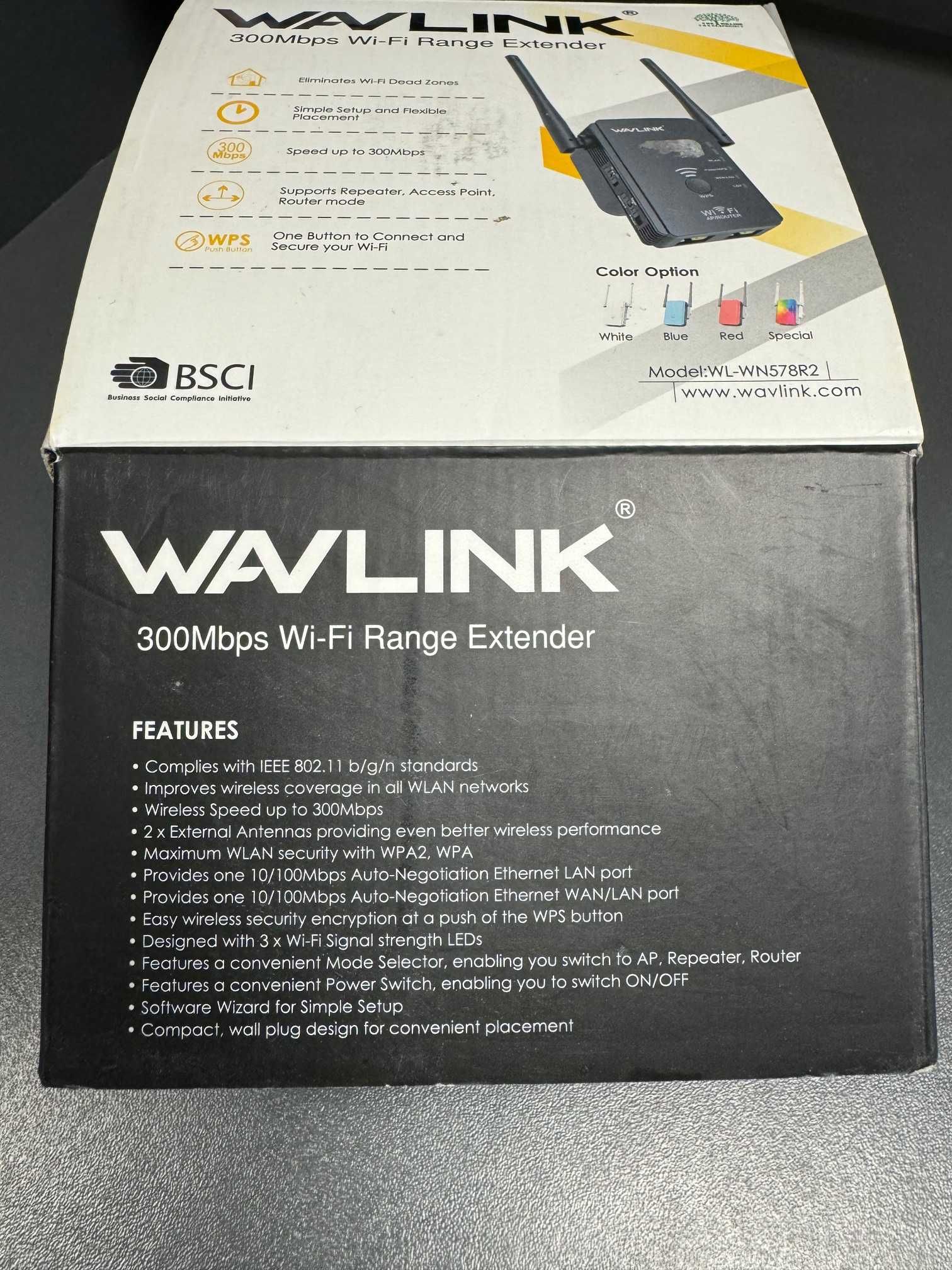 Wzmacniacz sygnału Wi-Fi Wavlink WL-WN578R2