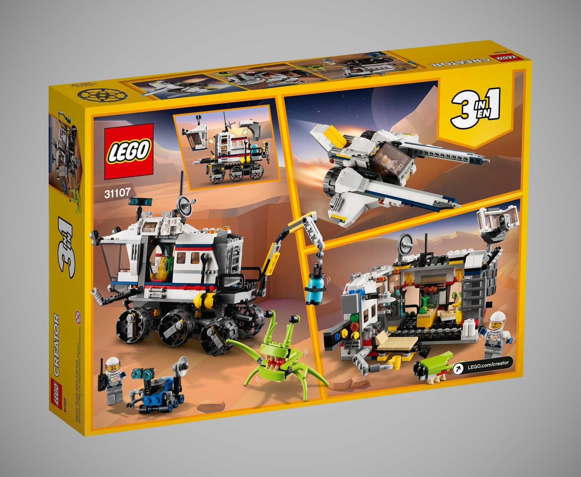 LEGO Creator 31107  3w1 - Łazik statek kosmiczny baza
