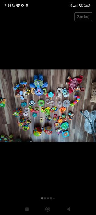 Zestaw zabawek dla niemowlaka grzechotki,gryzaki