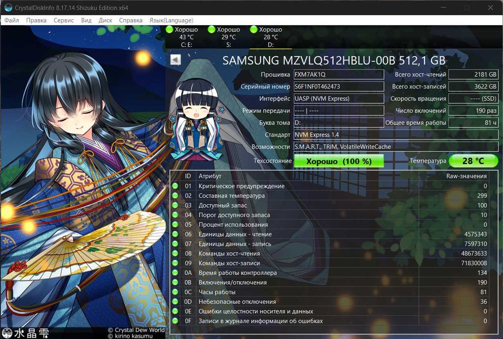 Samsung PM991a 512GB NVMe SSD 2280 (MZ-VLQ512B) - OEM-версія 980 PRO