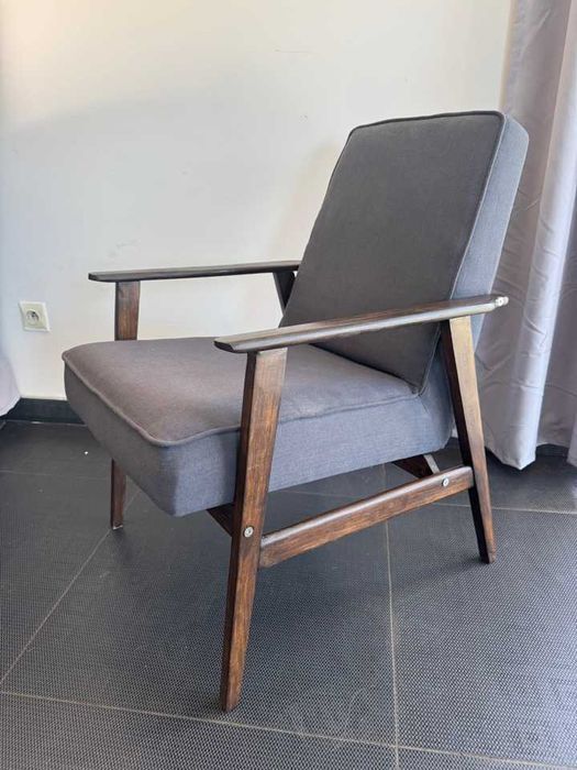 Fotel Lisek Śnieżnik PRL Design Odrestaurowany