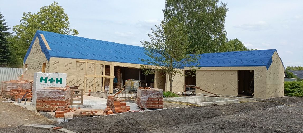 Szkielet drewniany certyfikat c24 dom 70 m całoroczny