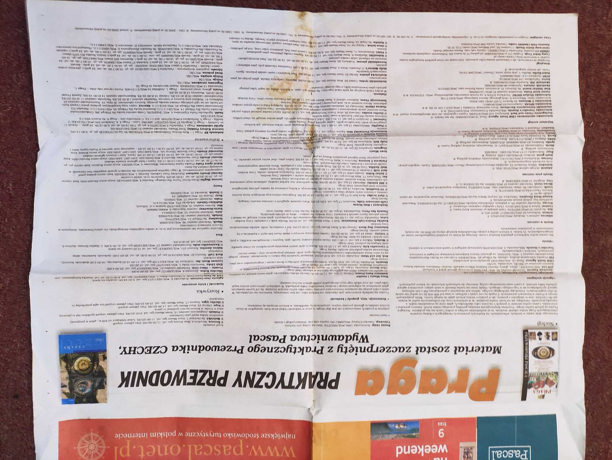 Plan miasta Praga , Mapa Pragi