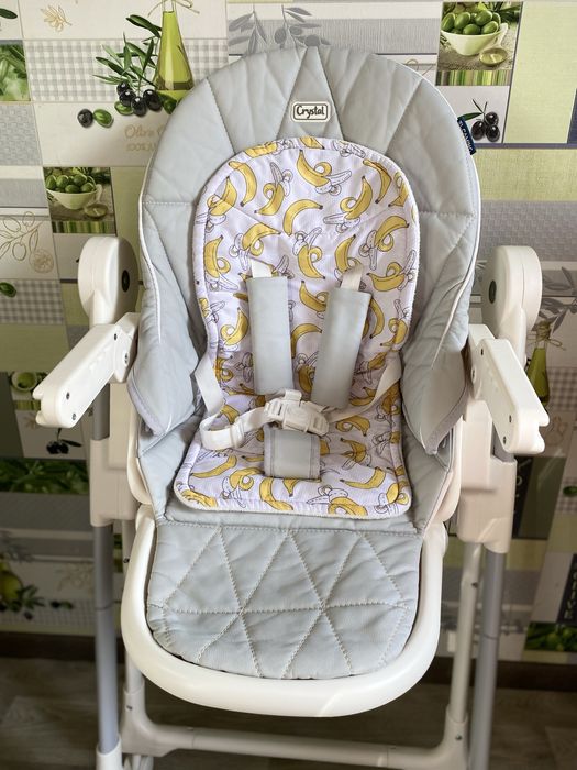 Стільчик для годування ElCamino CRYSTAL Banana Gray